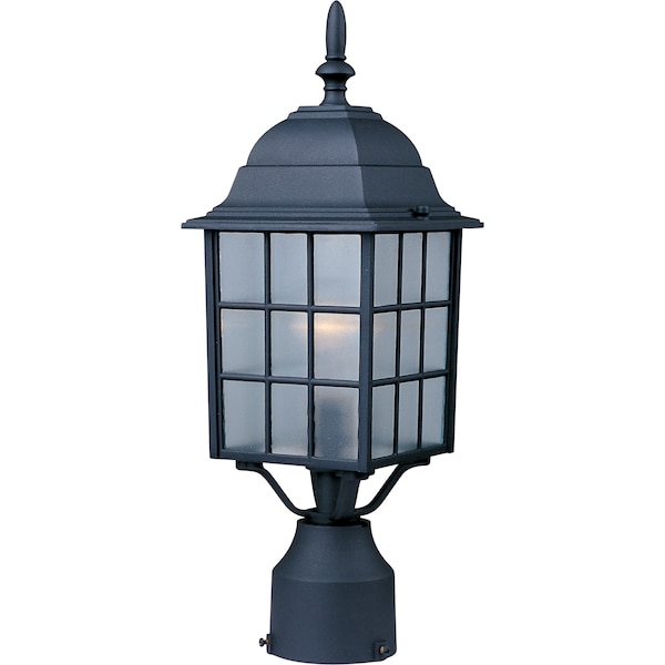 Maxim Lighting North Church 1-Light 6" Wide Black Outdoor Pole/Post Mount 1052BK - main